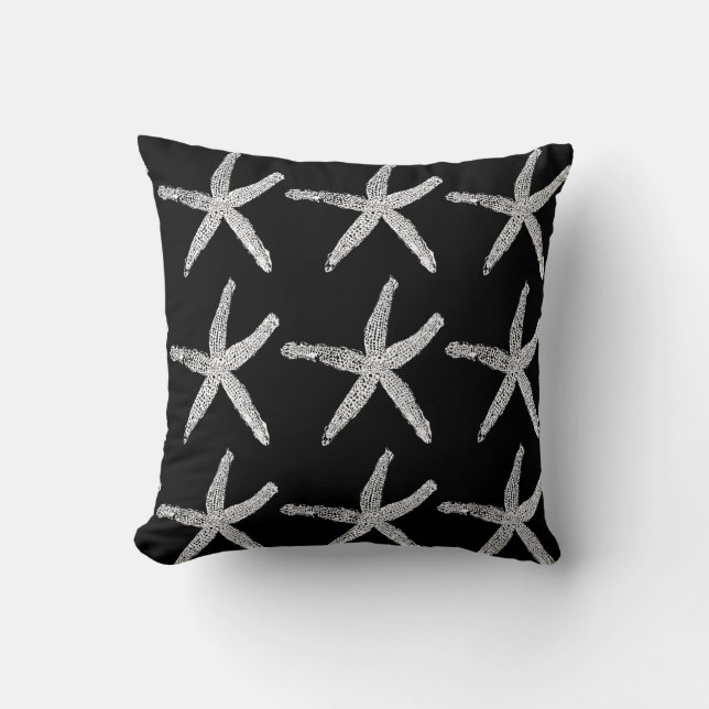 Coussin Starfish Black Red Double Couleurs personnalisées  (Recto)