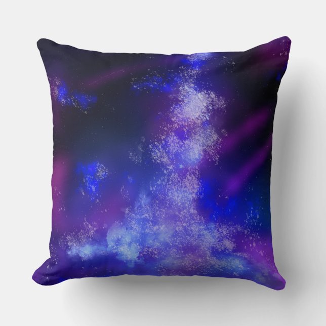 Coussin Stars Nuit Ciel Minuit Bleu Voie Lactée (Recto)