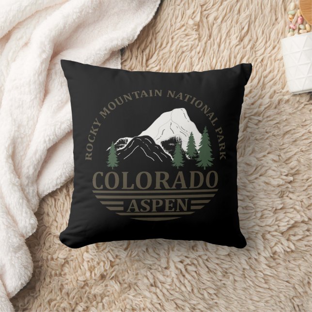 Coussin Station de ski du Colorado Aspen (Couverture)