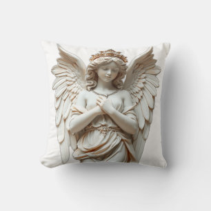 Coussin Statue d'ange classique en Pastel