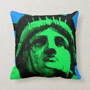 Coussin Statue d'art de bruit de la liberté