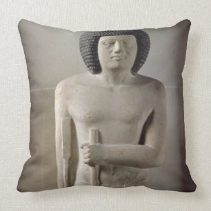 Coussin Statue de Sepa, vieux royaume (chaux peinte)