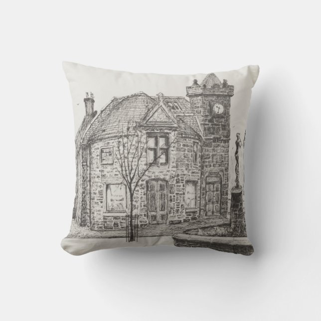 Coussin Statue Kirriemuir Ecosse 2007 de Peter Pan (Recto)