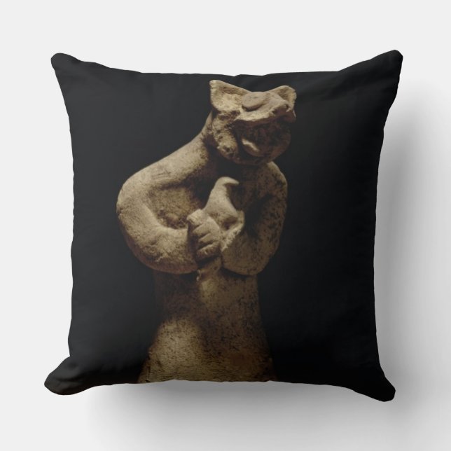 Coussin Statuette d'un démon Lion-Dirigé, Mésopotamie, c.5 (Recto)