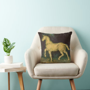 Coussin Statuette en plâtre d'un cheval par Vincent van Go