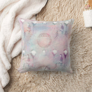 Coussin Steampunk Hot Air Vintage