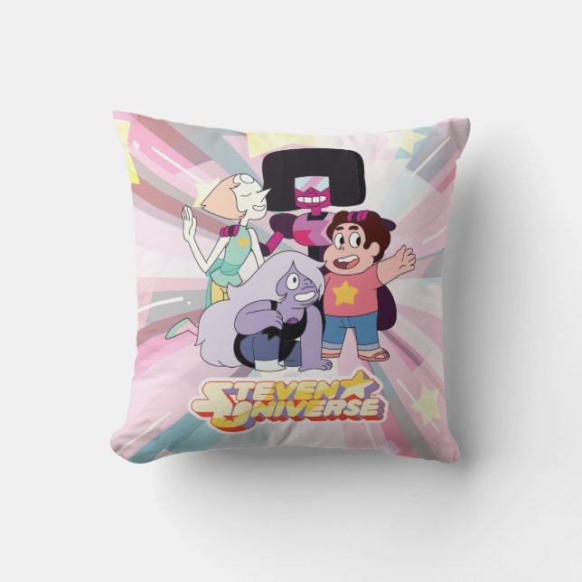 Coussin Steven Universe | Crystal Gem Group Huddle (Recto)