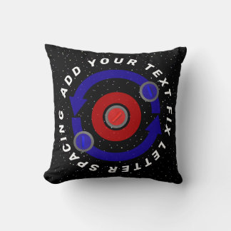 Coussin Stone de curling roulant comme l'orbite de la Terr