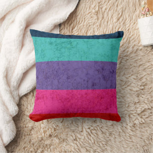 Coussin Stripes colorées simples motif Texture moderne