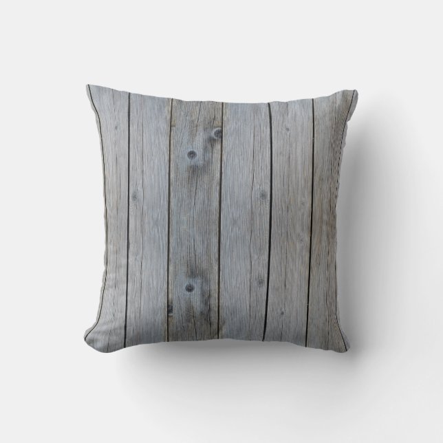 Coussin Structure du grain de bois de texture (Recto)