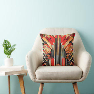 Coussin Style art déco élégant Jeu d'oreiller