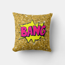 Style comique Pop Art rétro Yellow Rose Gold BANG