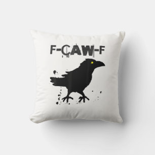 Coussin Style Créatif Humour Corbeau F Café Grunge