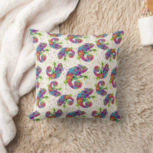 Coussin Style d'aquarelle des teintures Chameleon