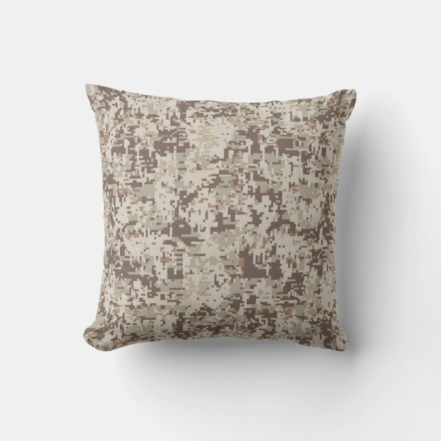 Coussin Style Désert Camouflage Numérique Pixels Décor (Recto)
