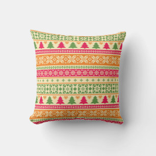 Coussin Style Fair Isle Noël sans couture