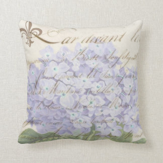 Coussin Style français du marché d'hortensia de lavande de