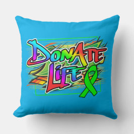 Coussin Style Graffiti Sensibilisation aux dons d'organes