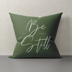 Coussin Style moderne Be Still Texte Psaume Couleur person