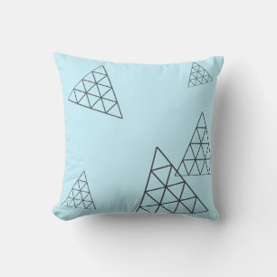 Coussin Style Pyramide Triangle Géométrie Pastel