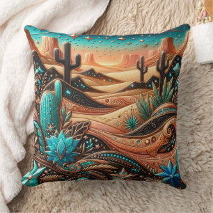 Coussin Style Sud-Ouest en cuir à outils de l'Ouest