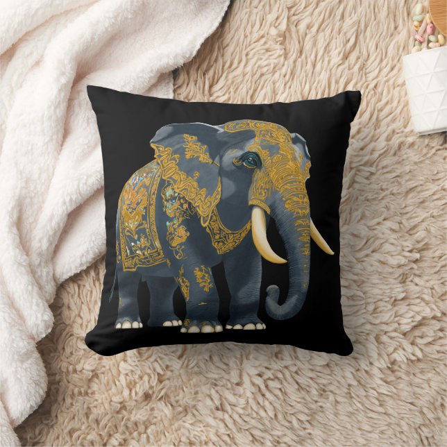 Coussin Style thaïlandais éléphant (Couverture)