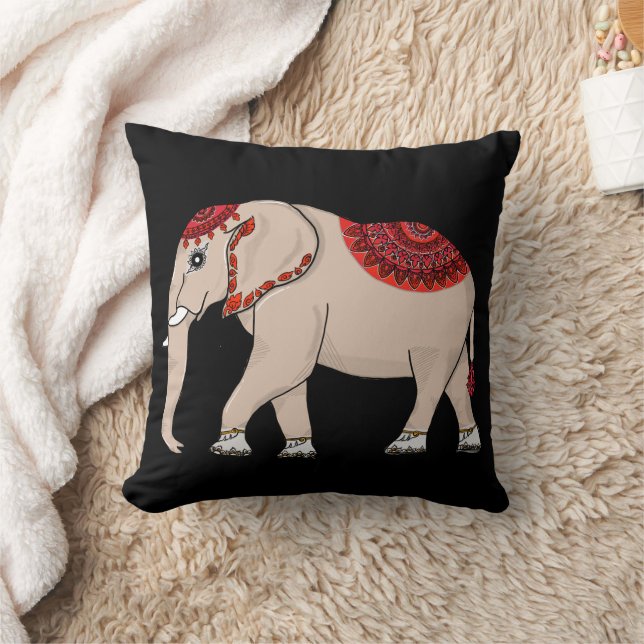 Coussin Style thaïlandais éléphant (Couverture)