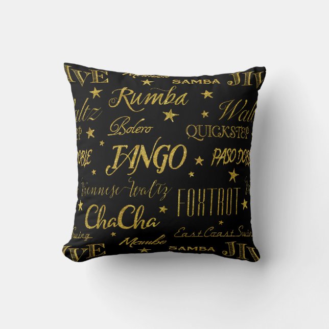 Coussin Styles de danse de salle de bal Répéter Motif Coul (Recto)
