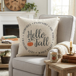 Coussin Stylish Bonjour Automne Classique