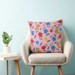 COUSSIN STYLISH COLORFUL FLOWERS PATTERN