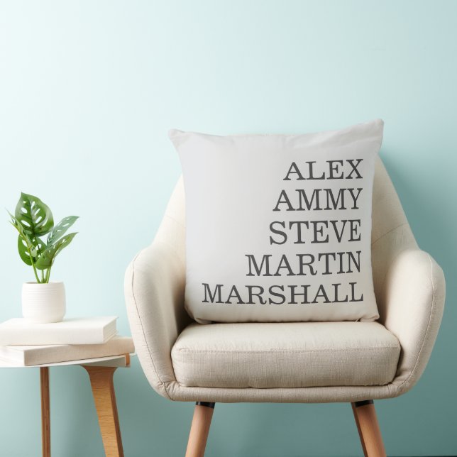 COUSSIN  STYLISH MODERN ELEGANT CUSTOMIZED NAME LIGHT GREY (Chaise)