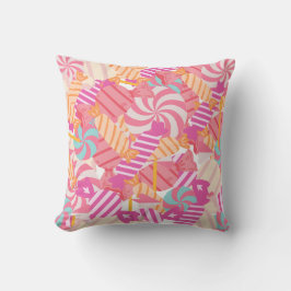 Coussin Succès de sucrerie rose