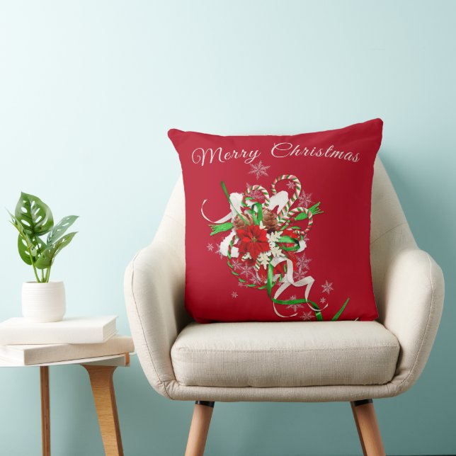 Coussin Sucre de canne avec Rouge Personnalisé (Chaise)