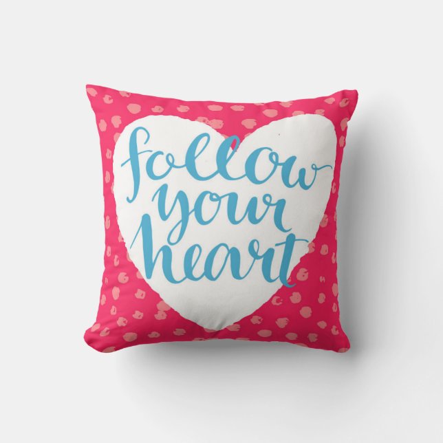 Coussin Suivez votre coeur 3 (Recto)