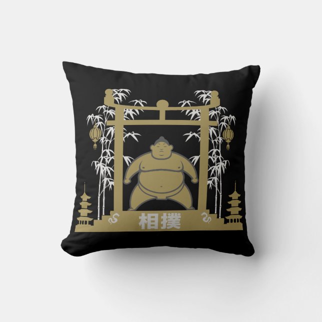 Coussin Sumo Wrestler (Recto)