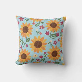 Coussin Sunny Sky Sunflower Meadow