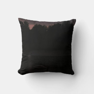 Coussin Sunset Lake Pluie Swans Nature Paysage Jeter Pill