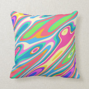 Coussin Super Hipster Retro Rainbow Surface Motif
