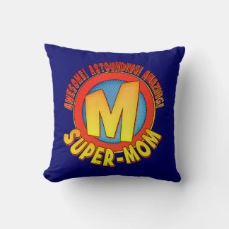 Coussin Super Maman Jour de la mère Jouer l'oreiller