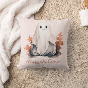 Coussin Super Mignon Feuilles d'Automne Joyeux Halloween