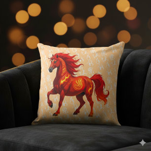 Coussin Superbe année chinoise du Cheval de Feu 2026