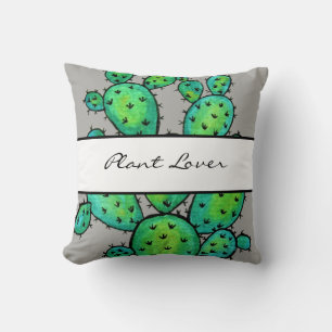 Coussin Superbe aquarelle prickly Cactus