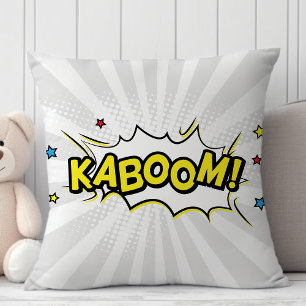 Coussin Superhero Comic Book Kaboom Cartoon