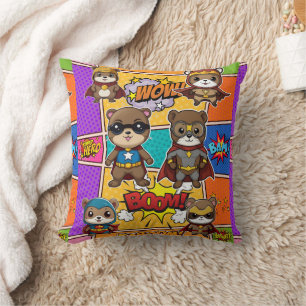 Coussin Superheroes Kawaii Gopher Prints