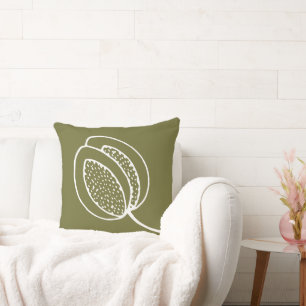 Coussin Sur mesure diy Faites-le vous-même Vert blanc chic