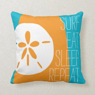 Coussin Surf Mangez le sommeil Répéter