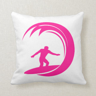 Coussin Surf rose chaud