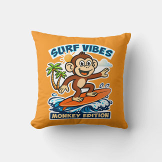 Coussin Surf vibes - monkey edition