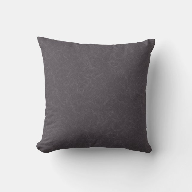 Coussin Surface texturée violette foncée à motif tourbillo (Recto)