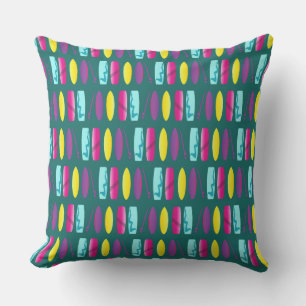 Coussin Surfs Up Cool Surboard Print